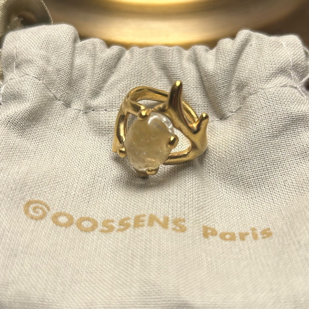 Goossens Rock Crystal ring - Size 53.